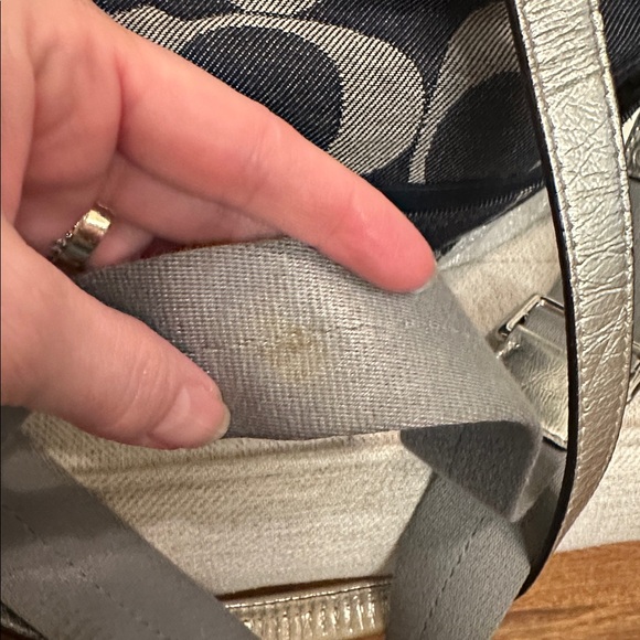 Coach Denim and Silver E1160-F17443 Bag with Shoulder Strap - Picture 11 of 12
